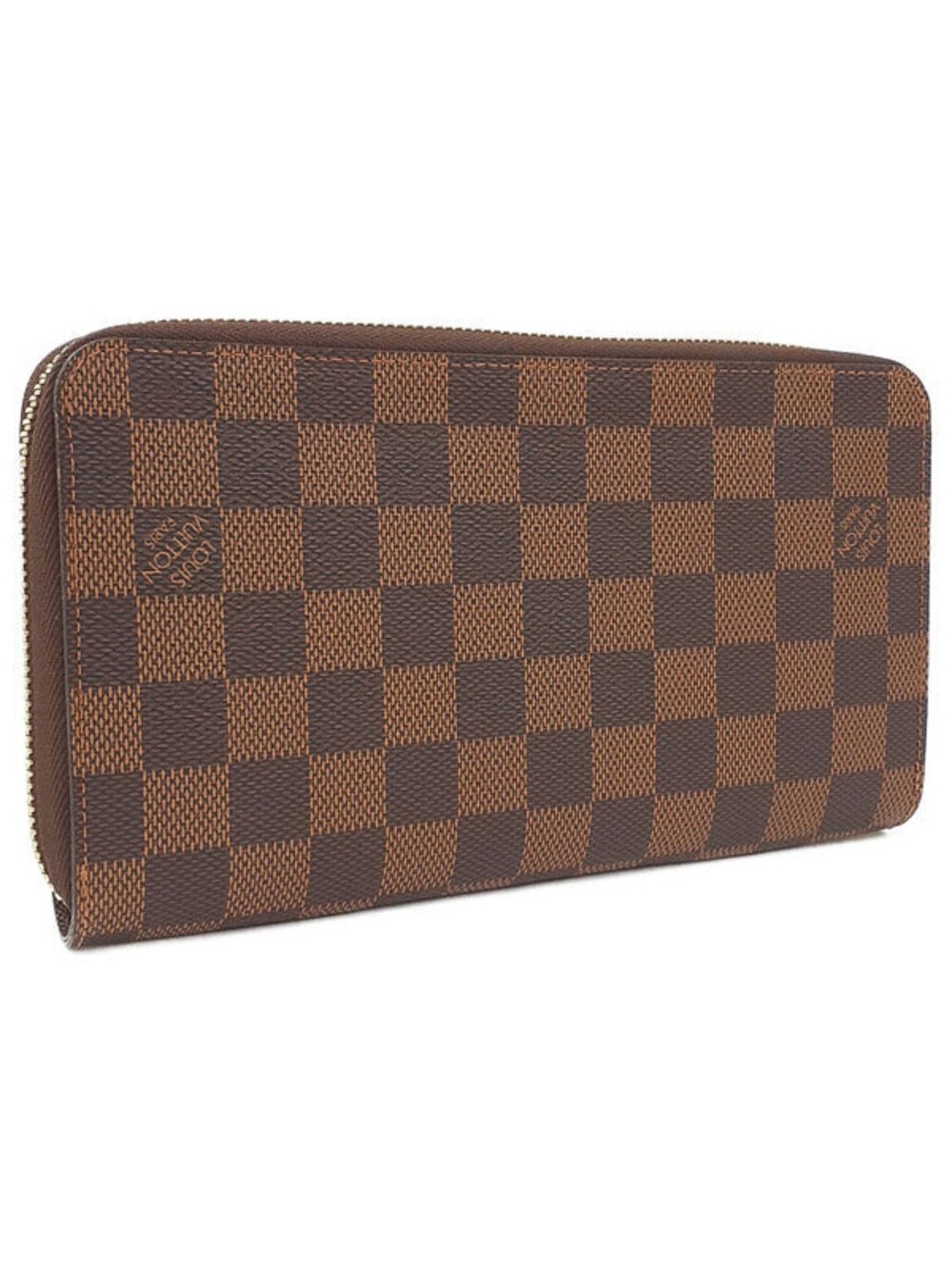 Louis Vuitton Damier Wallet Long Zipper Organizer Round Zippy